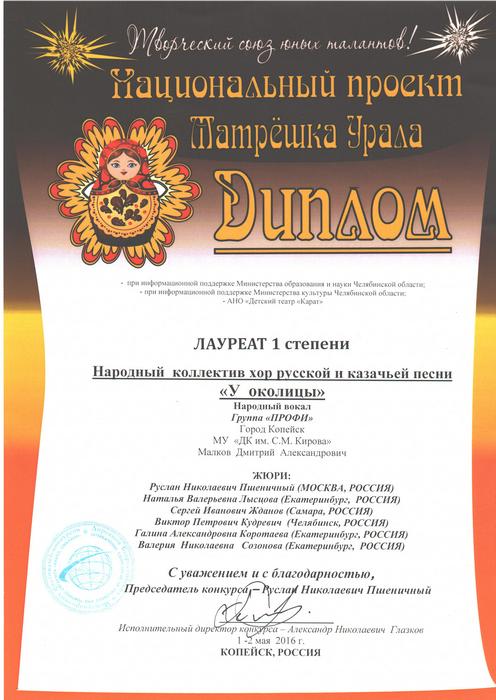 Наши достижения 2016